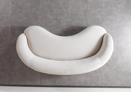 Side detail of loveseat armrest