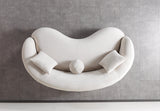 Emily Ivory Velvet Sofa 91" & Loveseat 81"