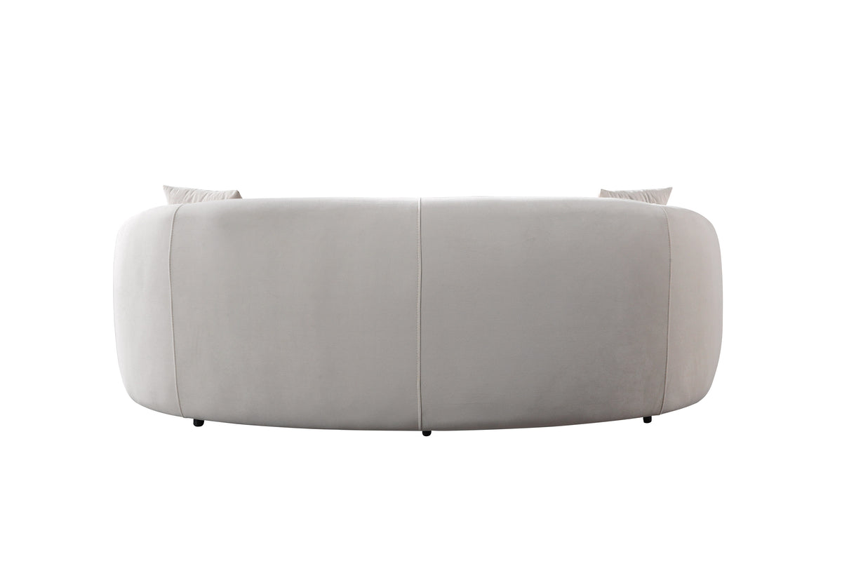 Emily Ivory Velvet Sofa 91" & Loveseat 81"