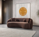 Emily Coffee Velvet Sofa 91" & Loveseat 81"