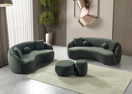 Emily Loveseat showing armrest detail