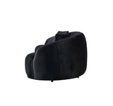 Emily Black Velvet Sofa 91" & Loveseat 81"