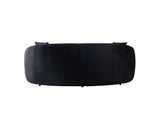 Emily Black Velvet Sofa 91" & Loveseat 81"
