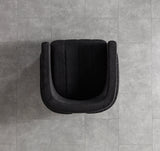 Carlina Black Velvet Chair view 8
