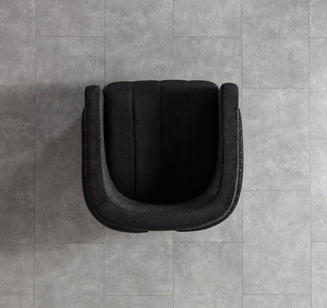 Carlina Black Velvet Chair view 8