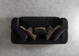 Carlina Black Velvet Sofa & Loveseat view 18