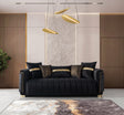 Carlina Black Velvet Sofa from Decor Furniture
