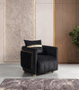 Carlina Black Velvet Chair from Decor Furniture