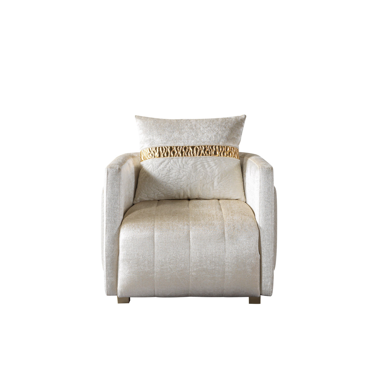 Carlina Ivory Velvet Sofa & Loveseat view 21