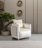 Carlina Ivory Velvet Chair from Decor Furniture