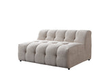 Ivy Sand Boucle Double Chaise 146" Sectional view 20