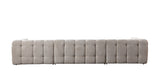 Ivy Sand Boucle Double Chaise 146" Sectional view 16