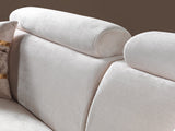 Fabiana Ivory Velvet Sofa & Loveseat view 12