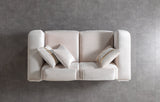 Fabiana Ivory Velvet Sofa & Loveseat view 15