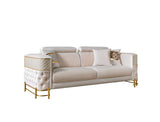 Fabiana Ivory Velvet Sofa & Loveseat view 17
