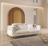 Fabiana Ivory Velvet Sofa view 6