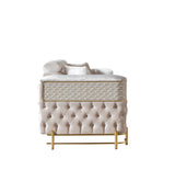 Fabiana Ivory Velvet Sofa & Loveseat view 18