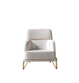 Fabiana Ivory Velvet Chair view 4
