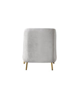 Fabiana Ivory Velvet Chair view 5