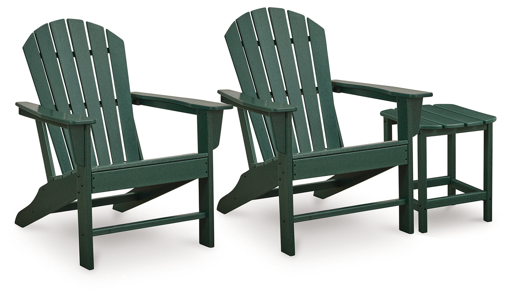 Sundown Green Shores Adirondack chair front angle