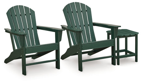 Sundown Green Shores Adirondack chair front angle