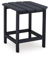 Sundown Treasure black outdoor end table head-on view
