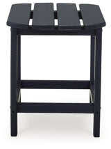 Sundown Treasure black outdoor end table side view
