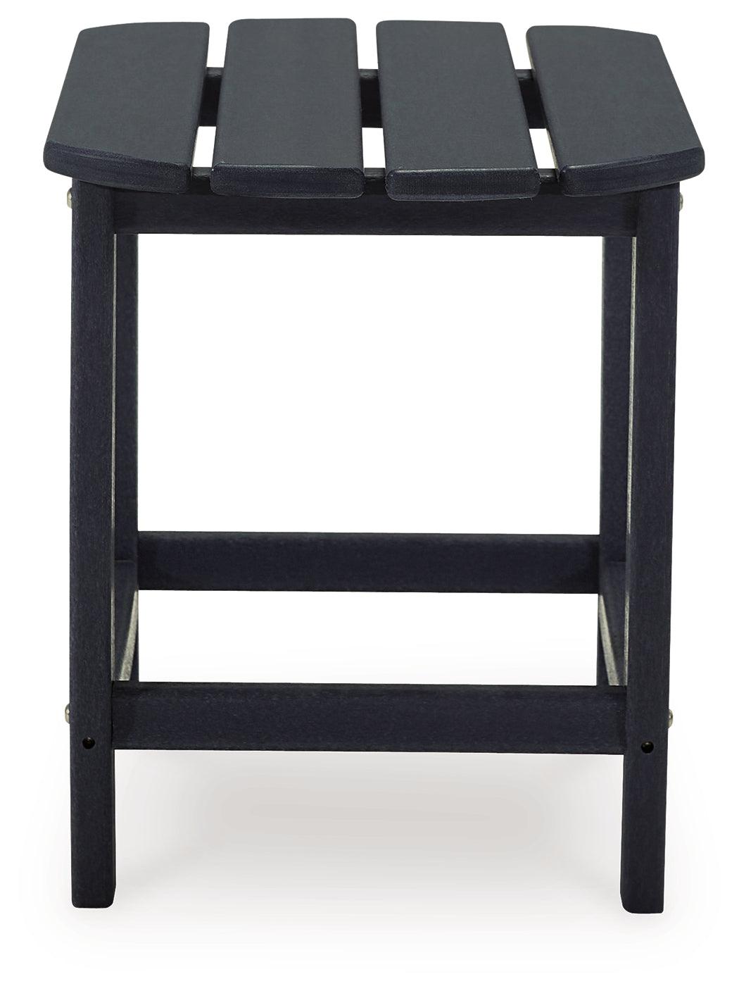 Sundown Treasure black outdoor end table side view
