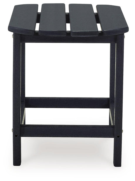 Sundown Treasure black outdoor end table side view