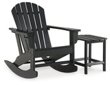 Sundown Black Treasure Outdoor Chair with End Table