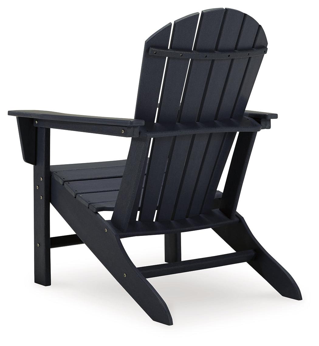 Sundown Treasure Black Adirondack Chair detailed close-up