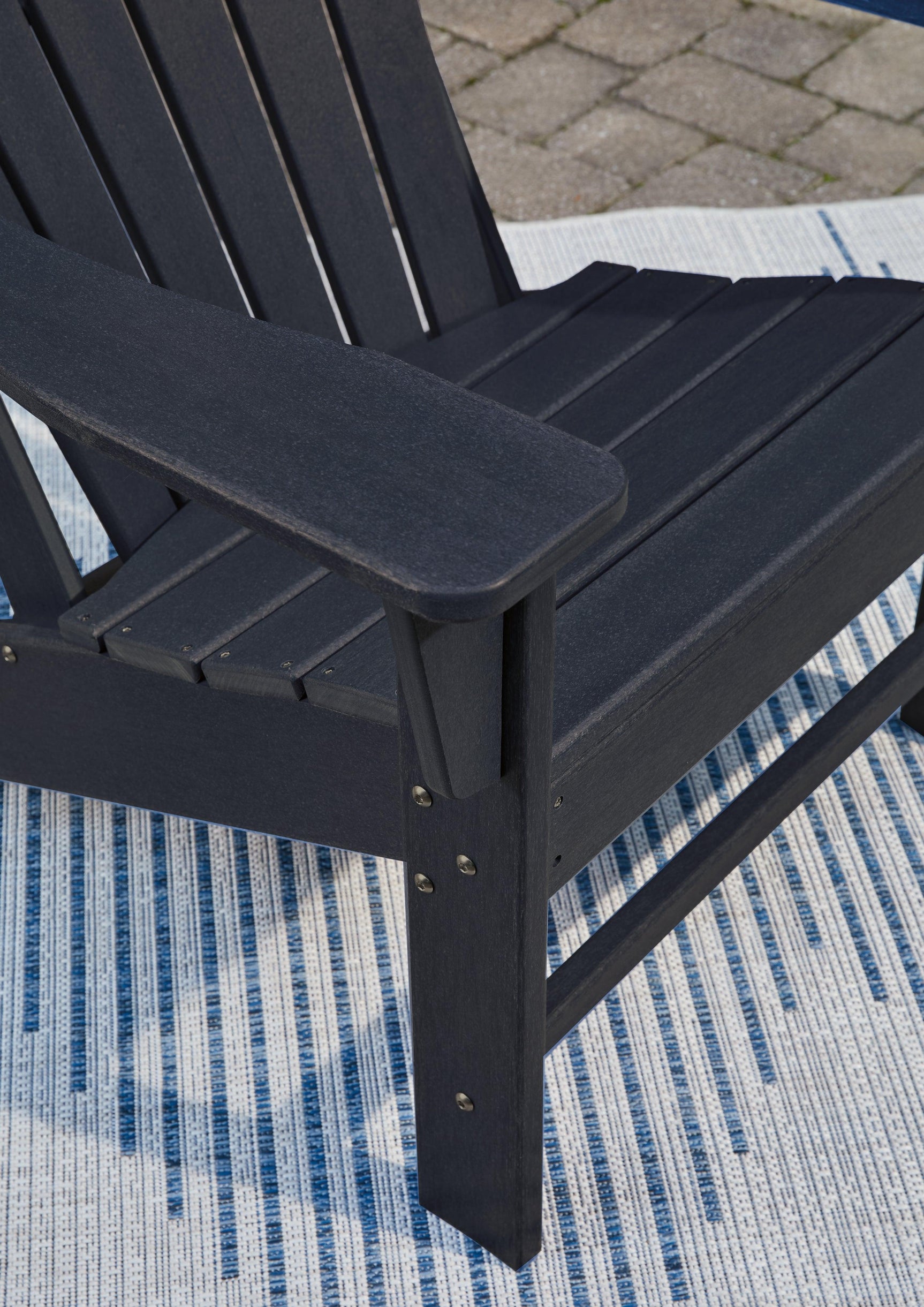 Sundown Treasure Black Adirondack Chair outdoor lounge seat