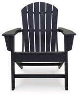 Sundown Treasure Black Adirondack Chair side profile