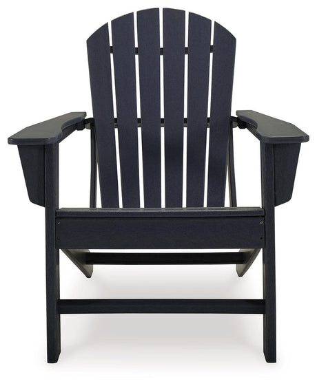 Sundown Treasure Black Adirondack Chair side profile