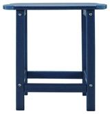 Detail of Sundown Treasure Blue End Table corner and finish