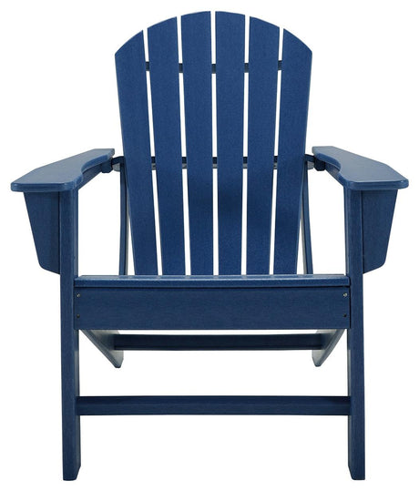 Blue Adirondack Chair head-on front view