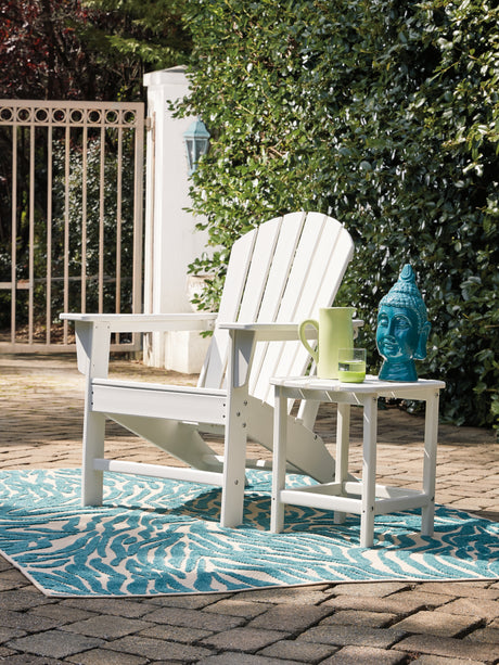 Sundown white end table top surface
