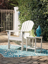 Sundown Treasure White Adirondack Chair detail of armrest