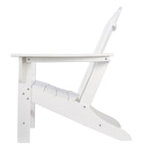 Sundown Treasure White Adirondack Chair back view