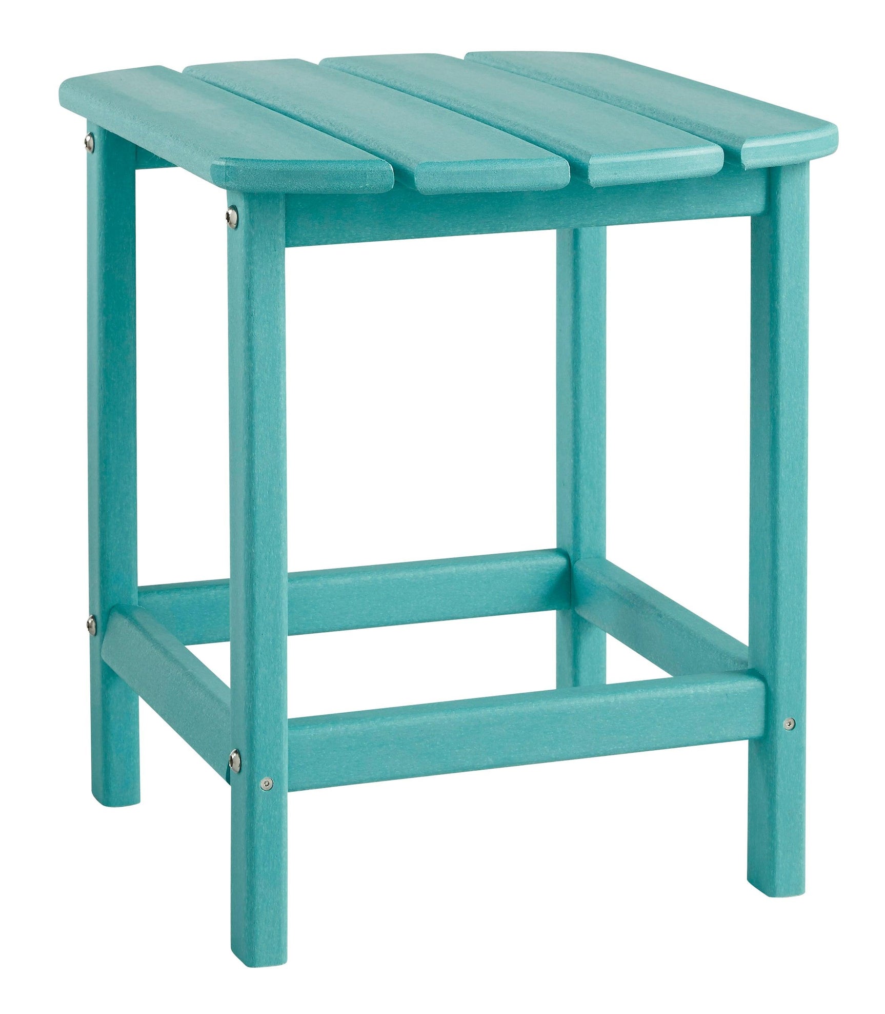Sundown Treasure Turquoise End Table angled side view