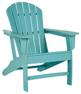 Turquoise Adirondack Chair with slatted design