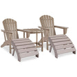 Detail of Sundown Driftwood Treasure outdoor Adirondack chair seating