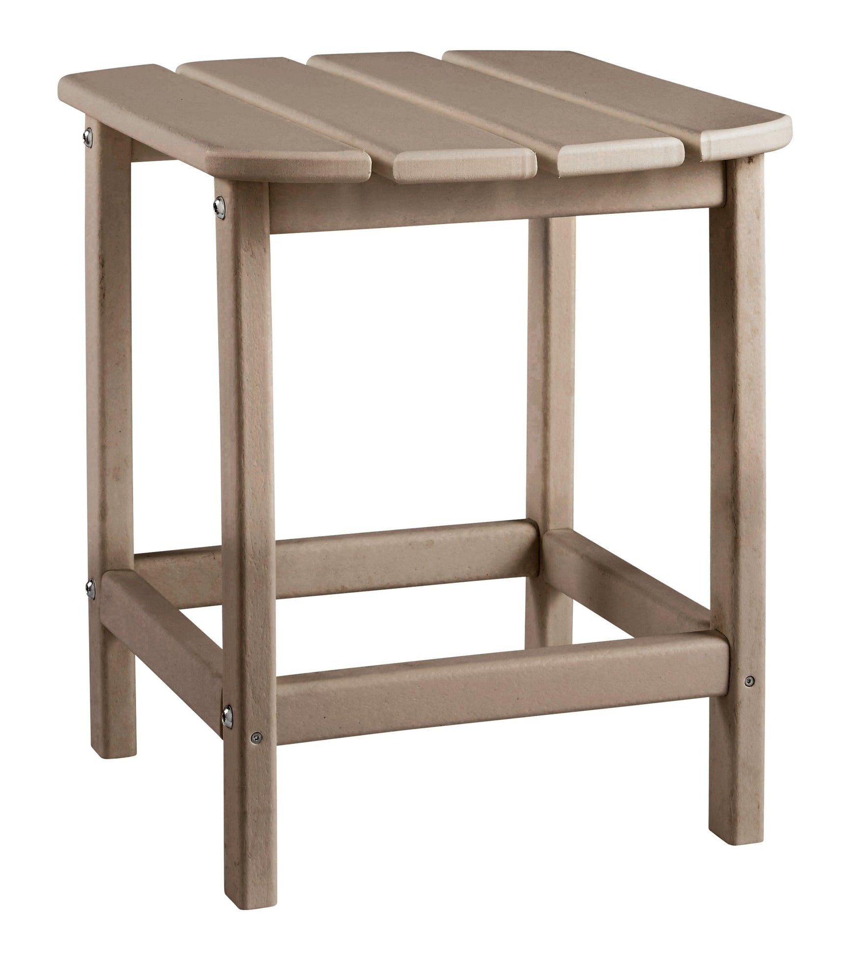 Sundown Treasure Driftwood Outdoor End Table side angle