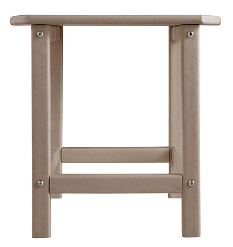 Sundown Treasure Driftwood Outdoor End Table side profile