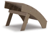 Sundown Treasure Driftwood Ottoman back view