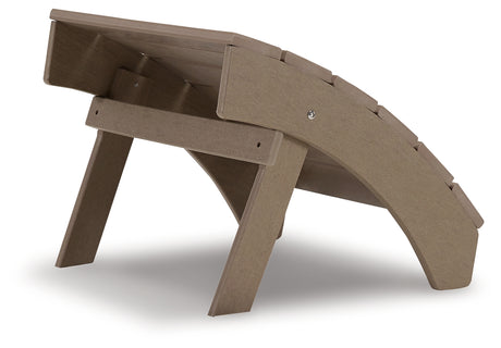 Sundown Treasure Driftwood Ottoman back view