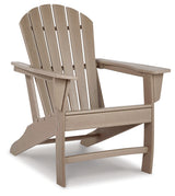 Sundown Driftwood Adirondack outdoor rocking chair and end table set