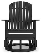 Hyland Wave Black Outdoor Swivel Glider Chair side alternative swivel angle