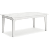 Hyland Wave White Outdoor Coffee Table