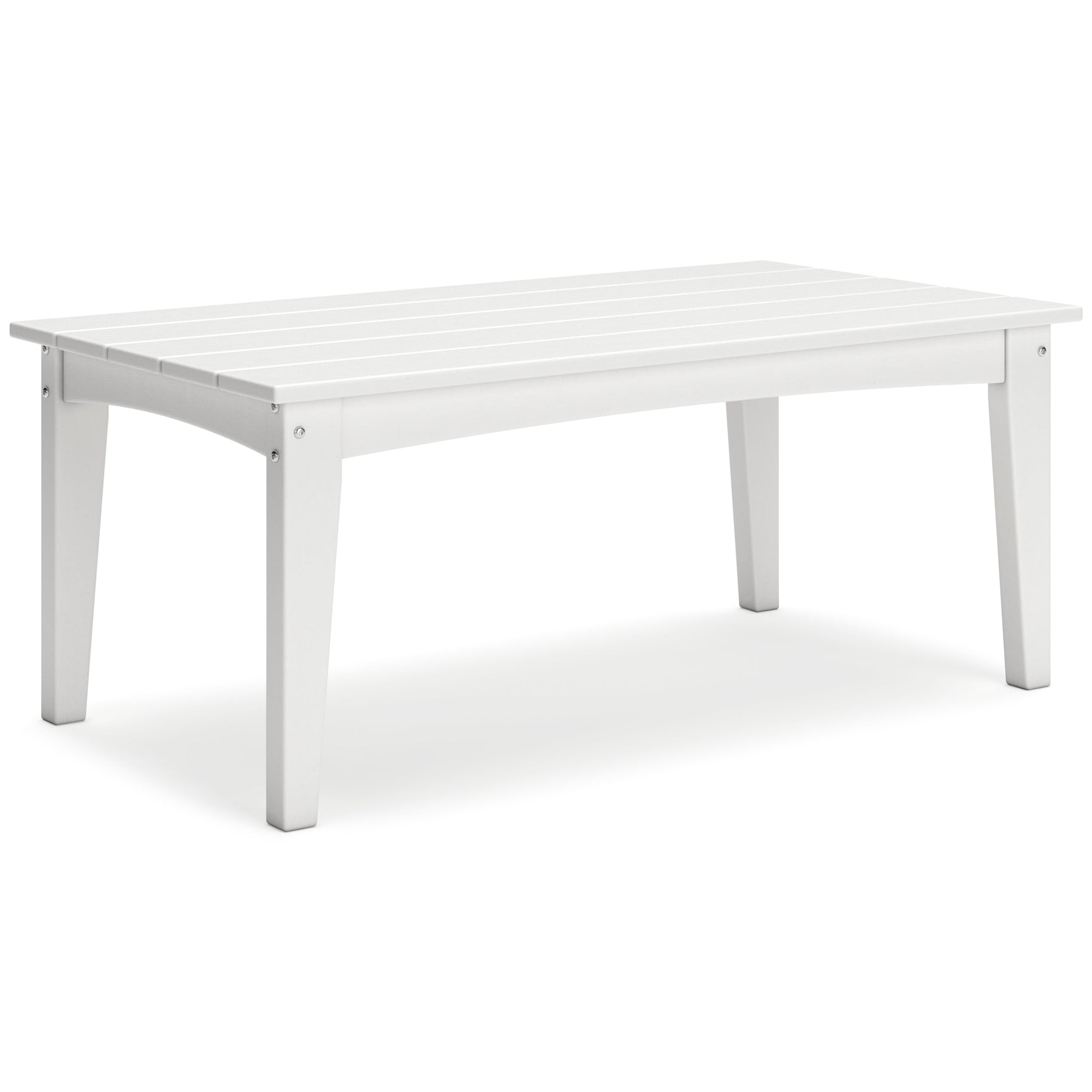 Hyland Wave White Outdoor Coffee Table